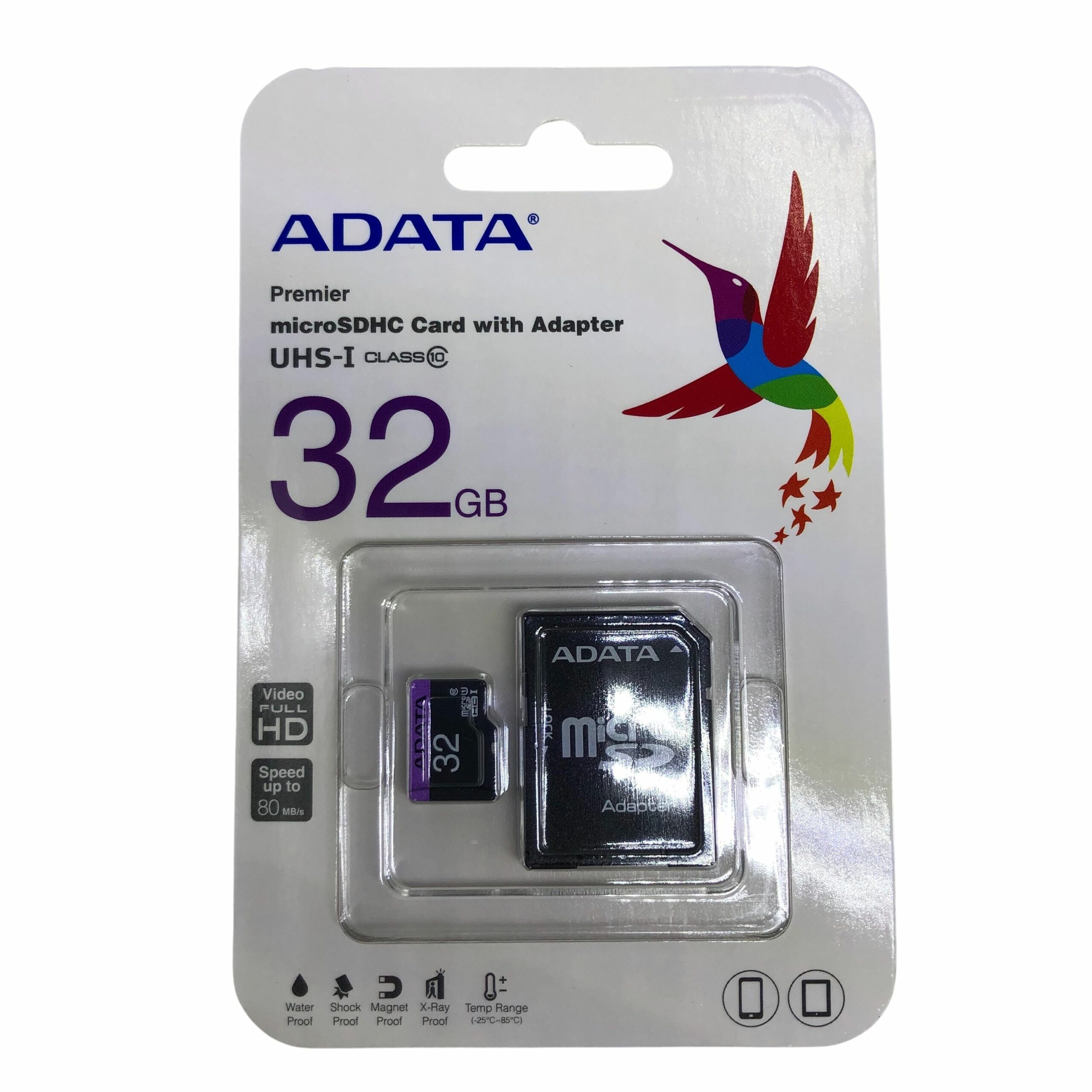 Tarjeta Micro SD de 32GB de Adata, con Clase 10 y compatibilidad con Video  Full HD AUSDH32GUICL10-RA1